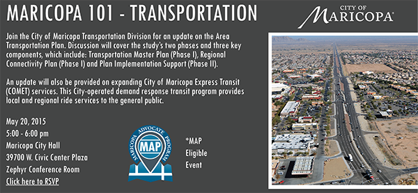 Maricopa 101: Transportation Update