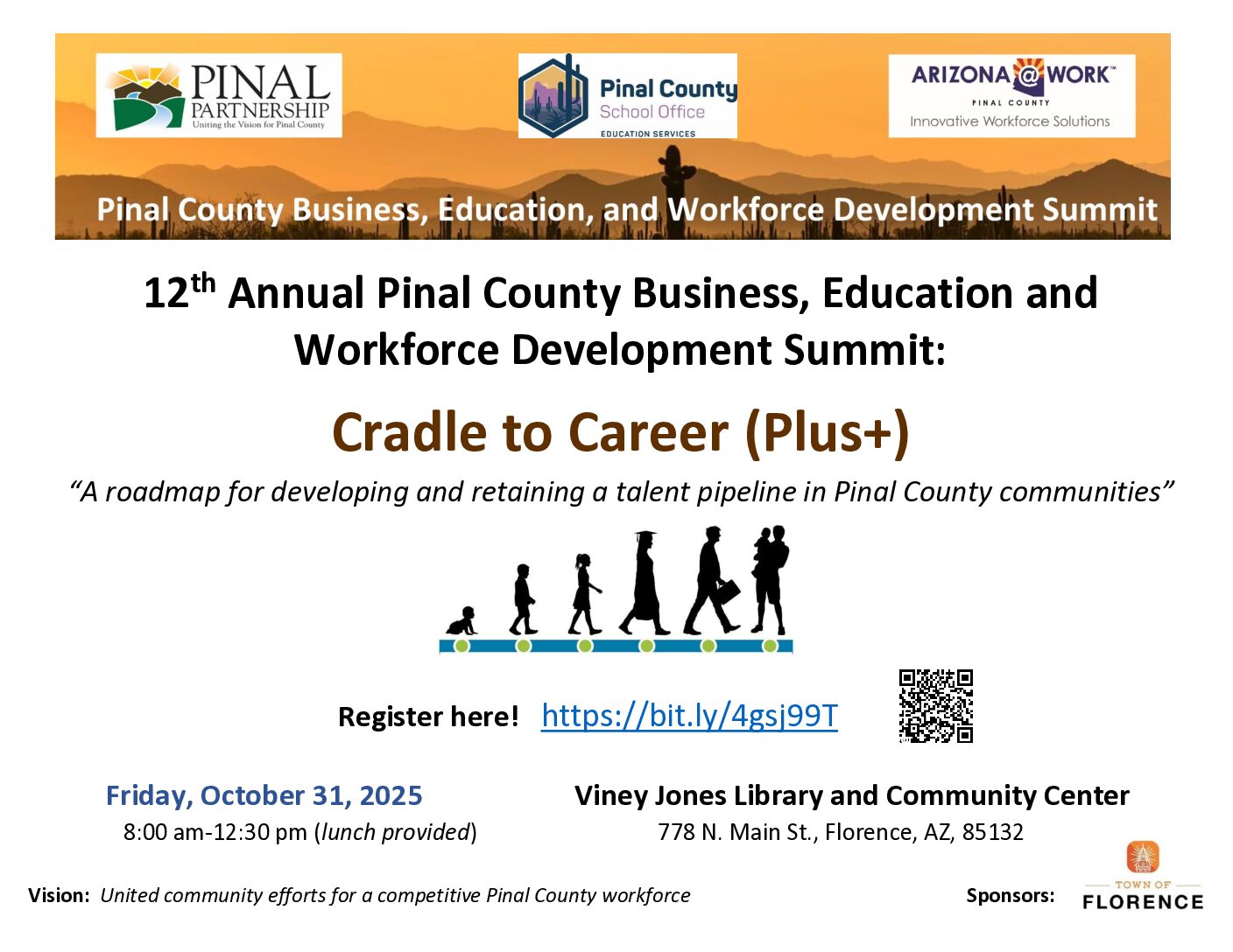 2025 Save the Date Biz Ed Pinal Partnership breakfast image